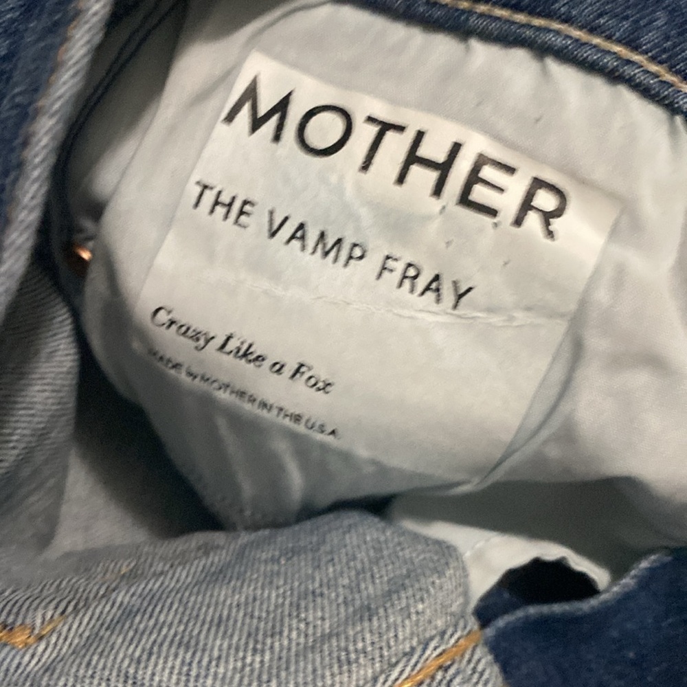 MOTHER The Vamp Fray Crazy Like A Fox Skinny Jeans‎ Blue Denim Jeans 27 - Picture 8 of 9